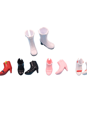 ICY DBS小布娃娃鞋子靴子白色长筒靴4色高跟鞋 azone丽佳雨靴