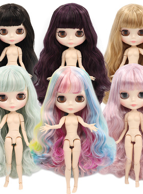 ICY DBS小布娃娃特价白肌关节裸娃新手改妆改娃6分娃女孩玩具