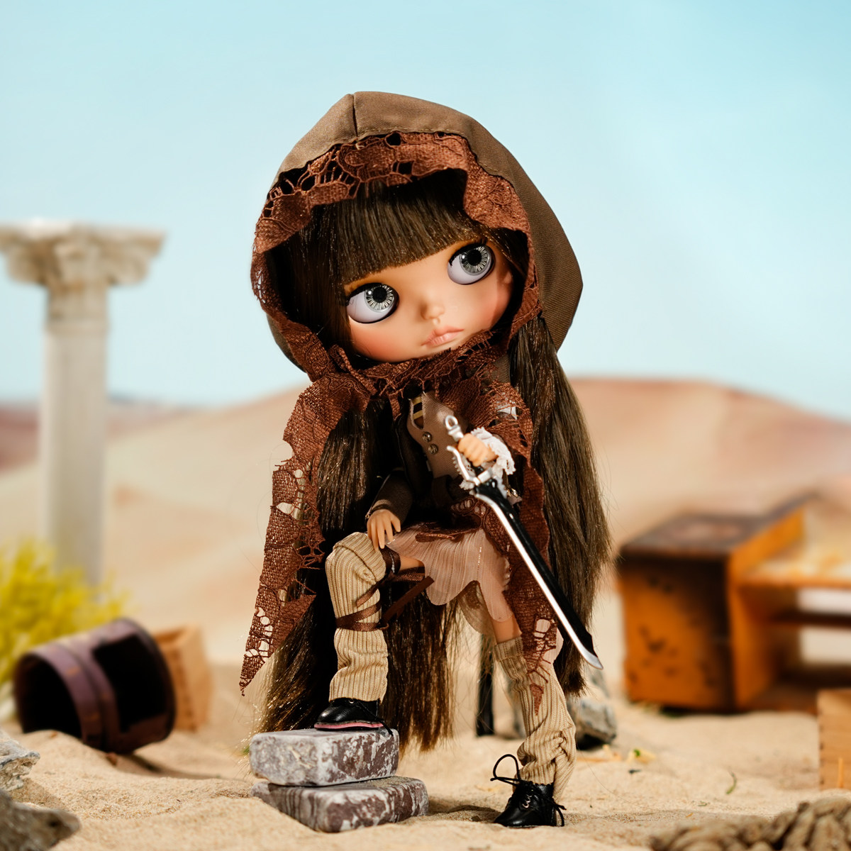 ICY DBS blythe小布改妆改娃成品娃娃磨砂脸可换装新年送礼玩具