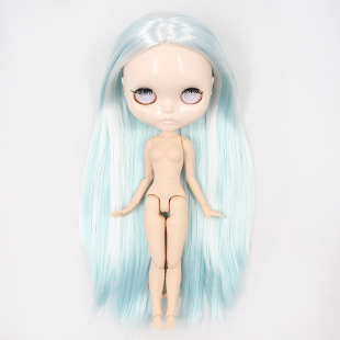 ICY DBS小布娃娃白肌无妆唇纹脸壳无眼片练手改妆30厘米裸娃