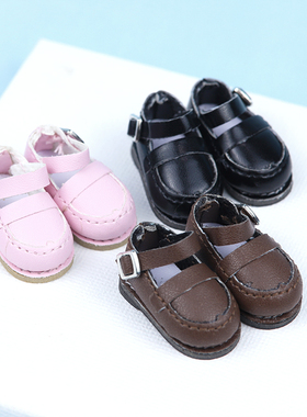 ICY DBS小布娃娃鞋子粉色棕色黑色BJD6分娃19关节体ob24娃鞋