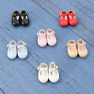 中布鞋 ICY 子obitsu11平底鞋 OB11鞋 DBS中布娃娃日字扣皮鞋