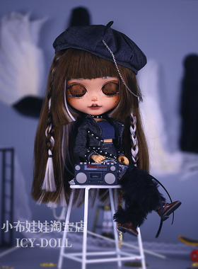 ICY DBS小布娃娃开嘴磨砂兔牙笑脸RBL手绘改妆改脸成品裸娃套装