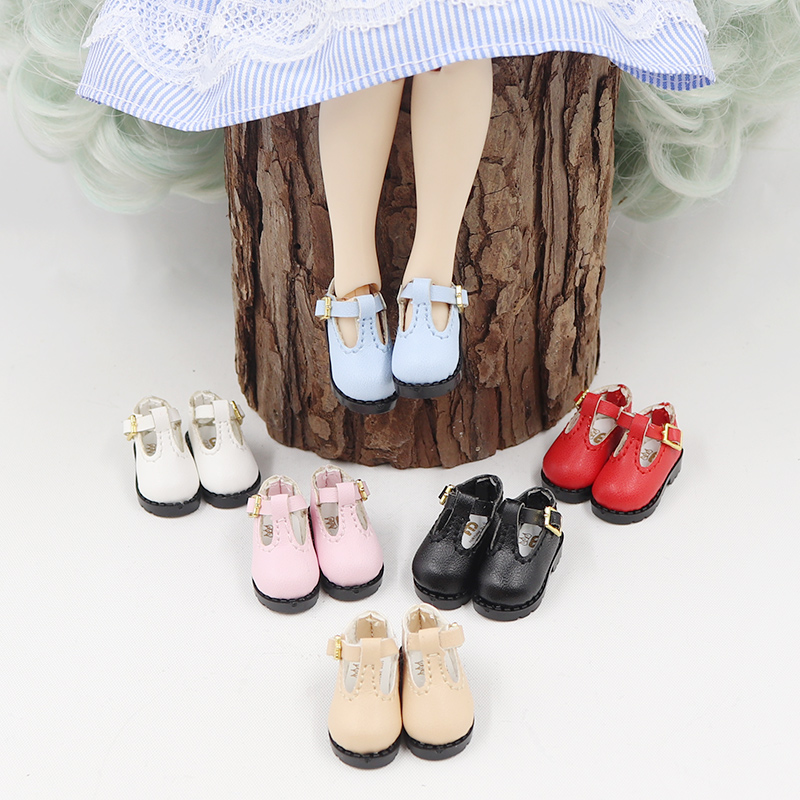 小布娃娃日字扣小皮鞋