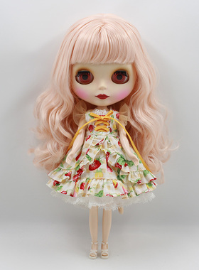 ICY DBS小布娃娃粉红色刘海长发磨砂19关节体适合改娃女生礼物