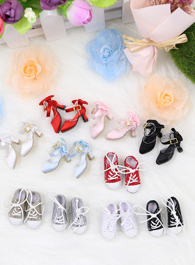 ICY DBS 小布娃娃鞋子帆布鞋高跟鞋平底鞋休闲鞋azone丽佳ob24