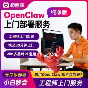 OpenClaw上门安装部署服务养小龙虾个人AI机器人助手Win版