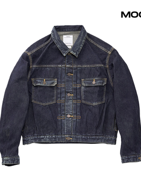 现货 VISVIM SS 101X JKT DMGD MUD OD 牛仔夹克外套 25FW