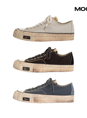 现货 VISVIM SKAGWAY LO G.PATTEN 低帮做旧硫化帆布鞋 26SS