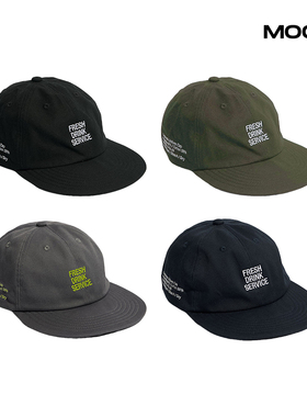 现货 FRESH SERVICE FDS_CORPORATE UNIFORM 刺绣logo鸭舌帽25SS