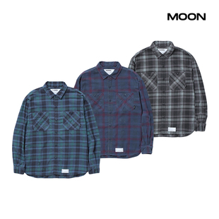 CHECK TARTAN SHIRT LS格子长袖 25S 现货NEIGHBORHOOD 衬衫 SAVAGE