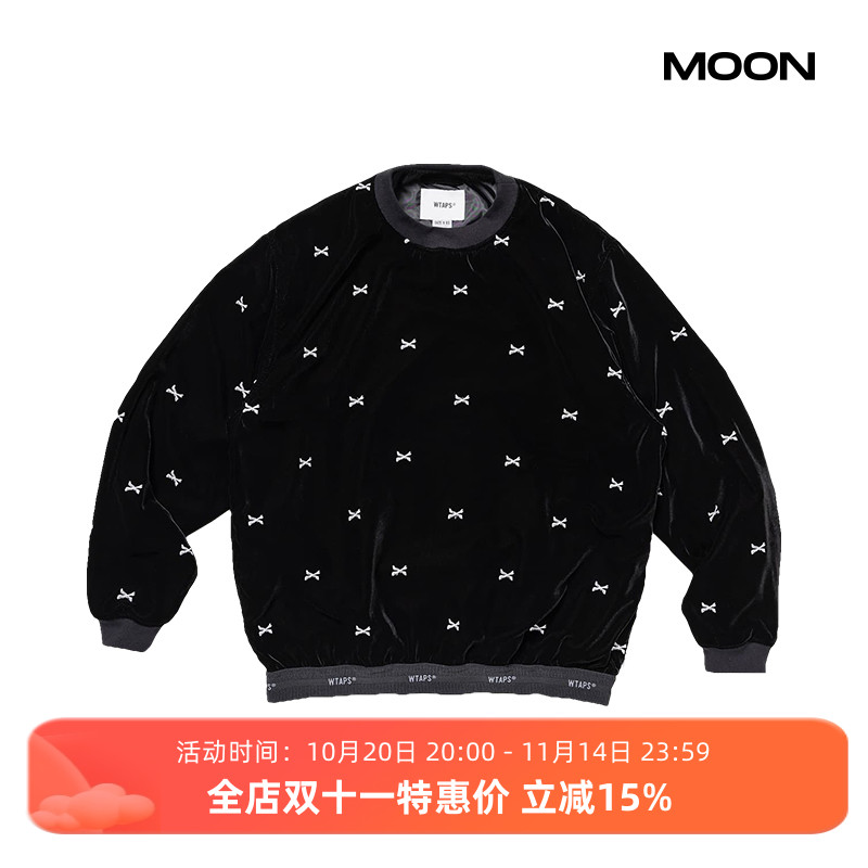 骨头街头刺绣套头卫衣wtaps