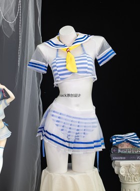 蕾姆cos水手服泳装从零开始的异世界生活COSPLAY服装可爱泳衣套装