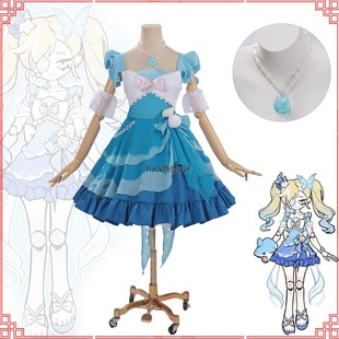 蛋仔派对夏日新皮肤cos服追捕者逃出惊魂夜哑女斯黛拉二次元儿童