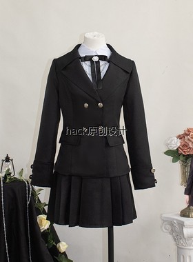 恋与深空主控cos遇见绮梦深空猎人黑色西装月晖全套装cosplay衣服