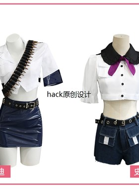 吊带袜天使cosplay服 史朵巾 Panty潘迪皮裙女警动漫手办同款全套