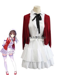 路人女主的养成方法cos服加藤惠日常约会连衣裙cosplay动漫服装女
