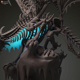 魔兽世界 冰龙辛德拉苟萨 3D打印模型STL手办非实物 205