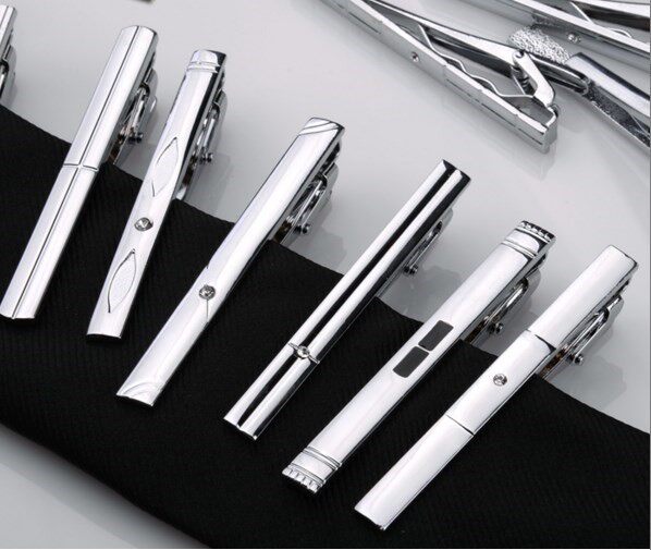personality crystal Tie clips man business affairs necktie Clamp Black bottom silvery stripe Tie Clip high-grade Lavalierin the Accessories/Leather belt/Hat/Muffler , Tie clips  category - from Buy2taobao.com to provide professional Taobao agent buy service