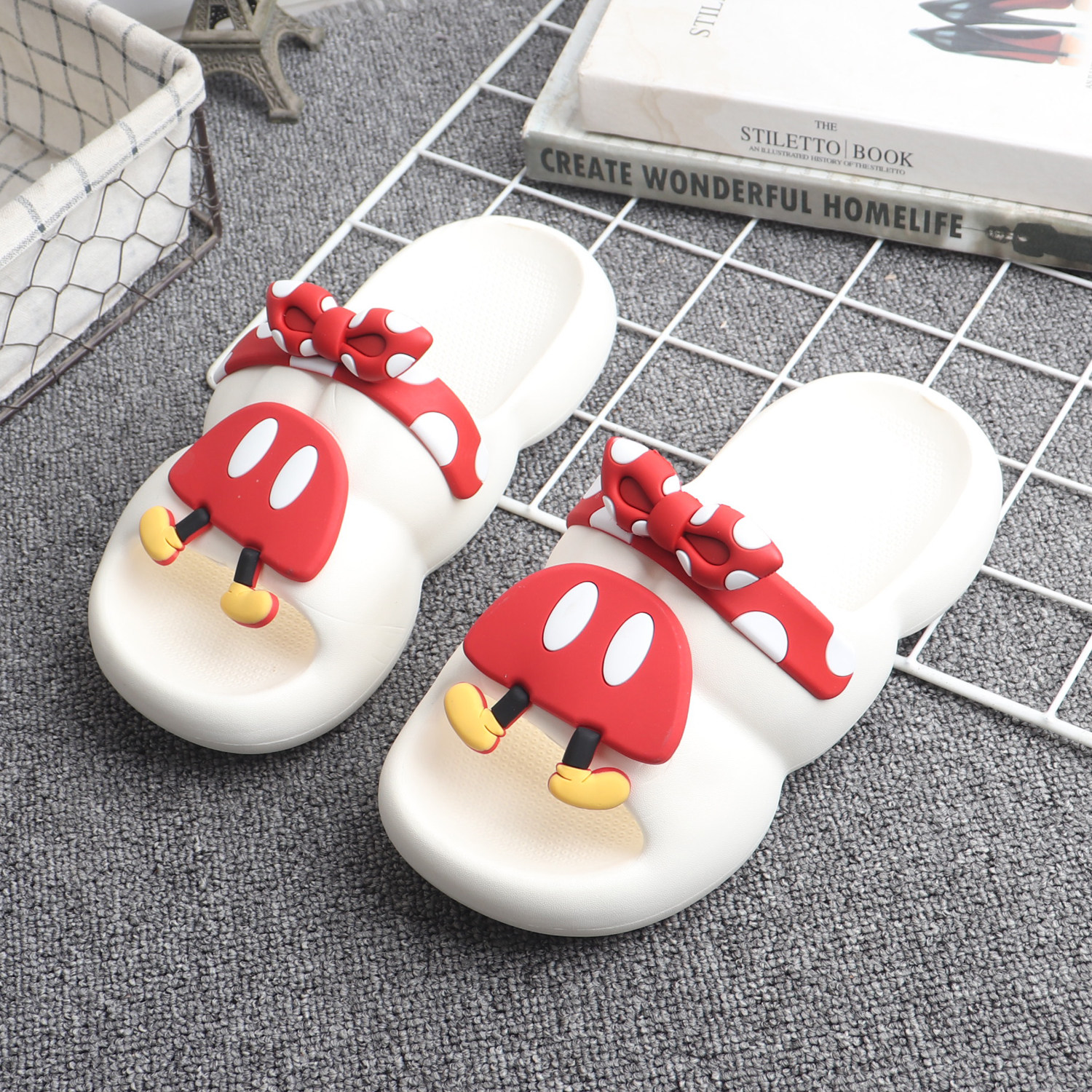 创意卡通网红笑脸厚底凉拖鞋女生夏季学生防臭可爱少女一字拖防滑,女鞋,一字拖,淘宝优惠券,粉丝福利购,淘宝优惠卷