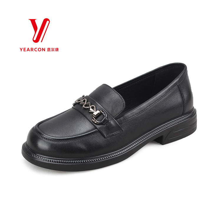 意尔康时尚英伦风乐福鞋真皮皮鞋
