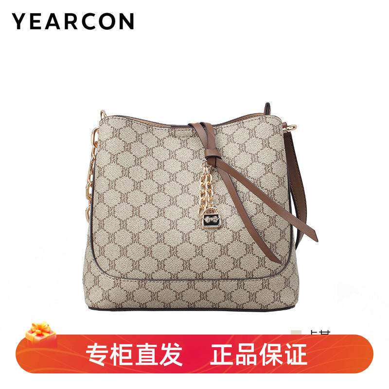 意尔康女包百搭休闲时尚印花包