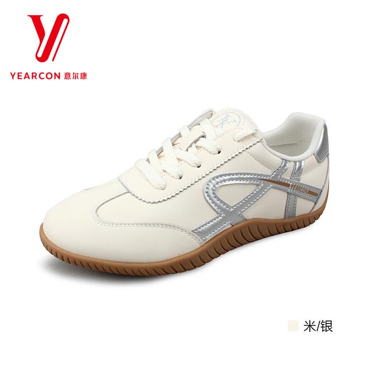 意尔康小白鞋女休闲轻便德训鞋