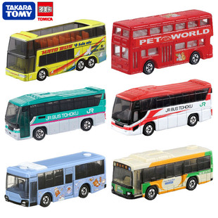 TOMY多美卡公交车合金小汽车男玩具车双层巴士公关汽车客车模型