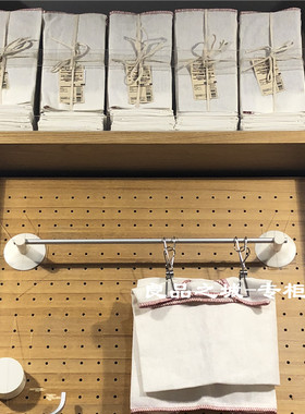 MUJI 落棉环保吸水抹布/洗碗布/擦桌布 12块白边/彩边 正品