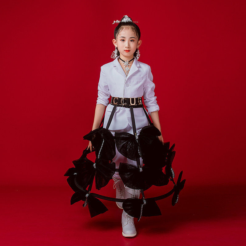 模特走秀走秀西装礼服女童