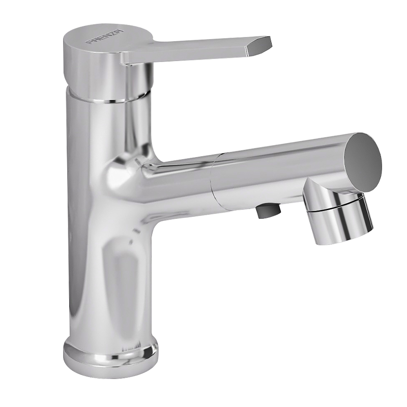 法恩莎洗脸台盆冷暖抽拉龙头面盆洗脸盆浴室柜冷热水龙头净铅环保