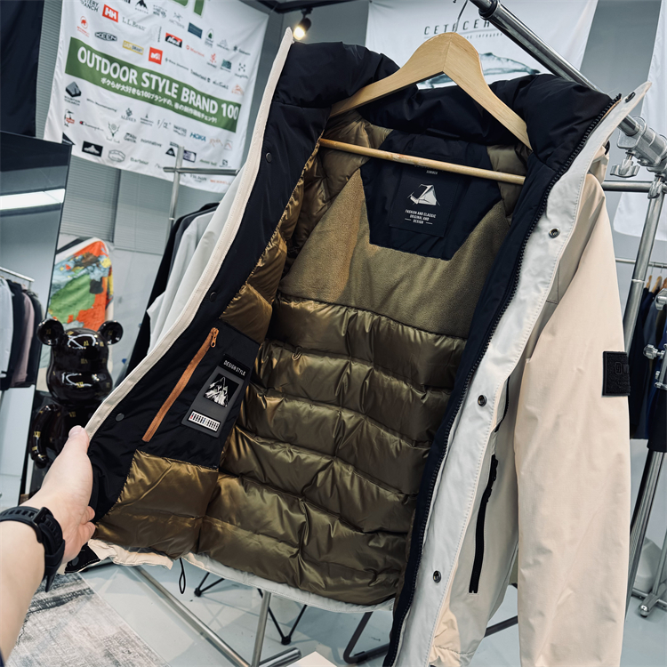 防风保暖防泼水户外羽绒服90鸭绒