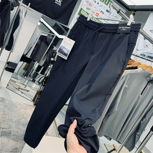 锥形立裁运动休闲裤 LULU平替 珠地纹肌理吸湿透气速干弹力男士
