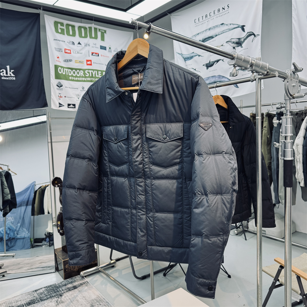 轻便防风保暖商务休闲羽绒夹克