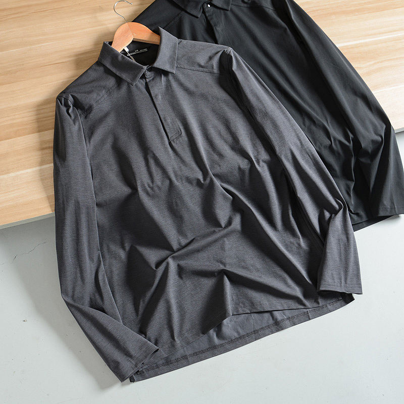 长袖T恤袅家款速干透气高弹户外