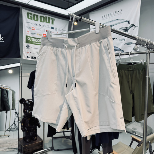 防泼水耐磨高弹力户外速干短裤