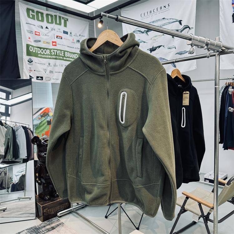 自发热双面摇粒绒防风保暖抓绒衣