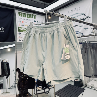 超薄吸湿透气排汗7A抗菌男女通用运动户外越野跑4分裤 速干短裤