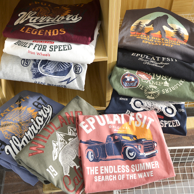 舒适全棉水洗磨毛打底潮长袖T恤