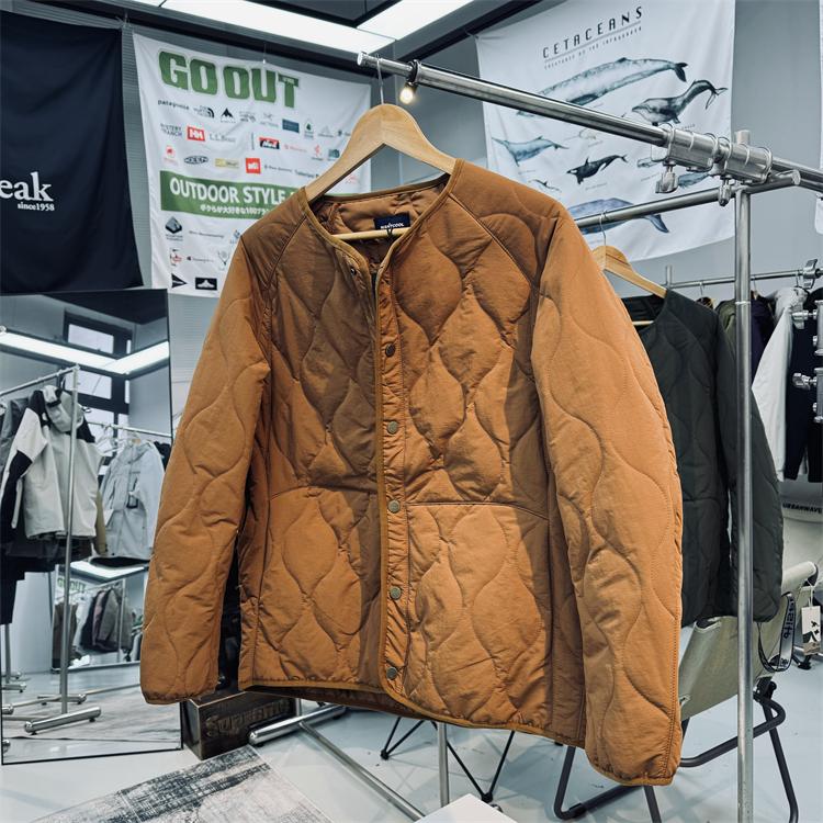 宽松复古户外棉衣棉服紫标葫芦纹