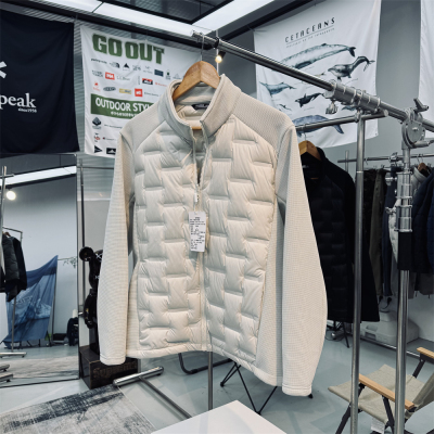 压胶防钻绒中间层内胆男女通用户外机能防风保暖立领羽绒服外套