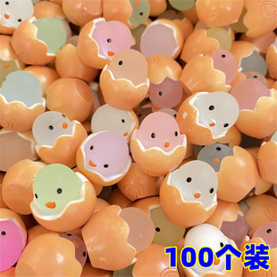 呆萌蛋壳小鸡仔夜光发光小玩意儿童幼儿园礼物学生小奖品活动礼品