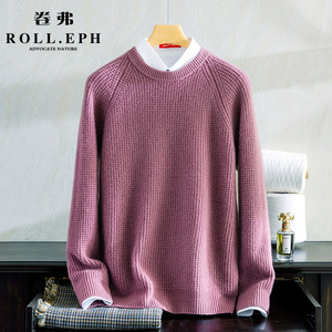 ROLLEPH/卷弗羊绒衫男士圆领