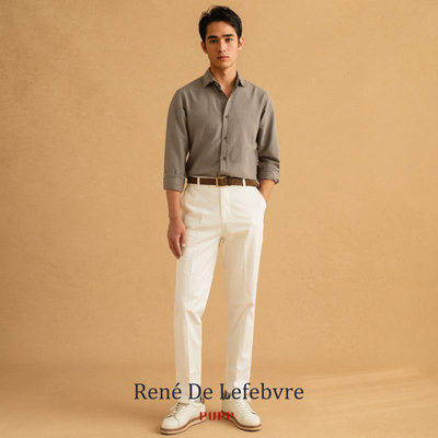 白色九分裤裤子pupp直筒长裤24