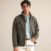 夹克男士 PUPP普普春秋季 复古硬汉轻便短款 竹节棉休闲外套非RRL