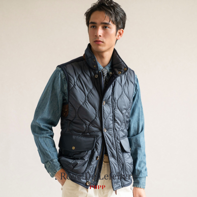 冬季新品男士绗缝夹棉马甲