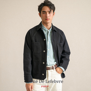 竹节棉休闲外套非RRL 夹克男士 PUPP普普春秋季 复古硬汉轻便短款
