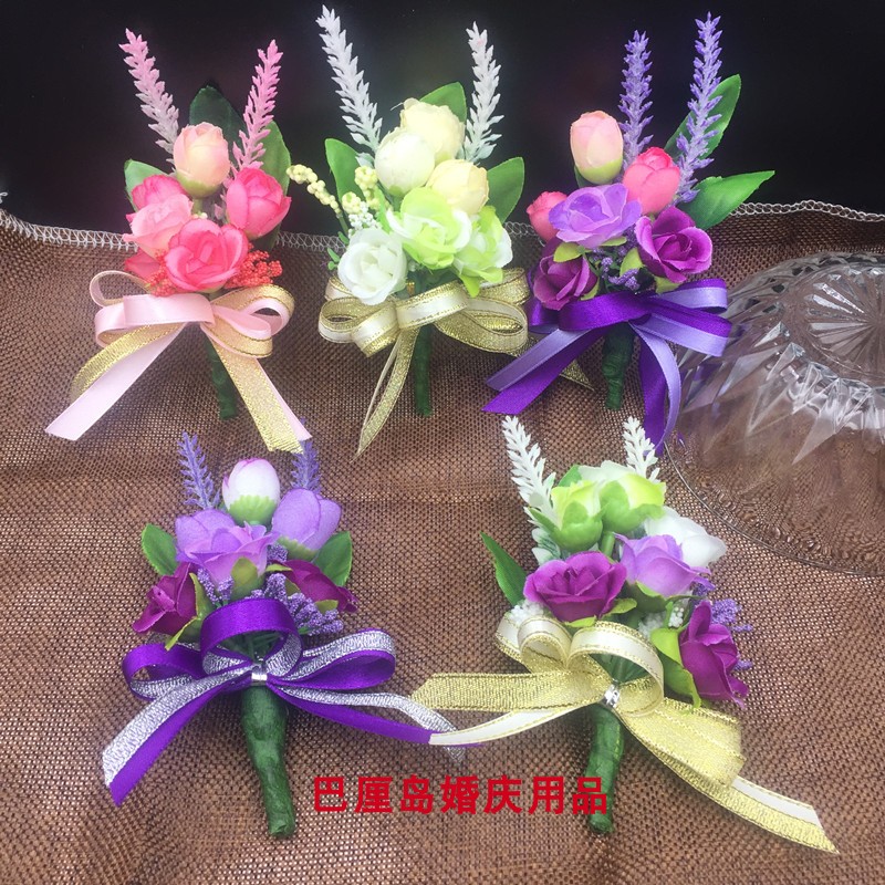 商务会议嘉宾胸花公司年会庆典开业活动剪彩贵宾新款创意仿真襟花