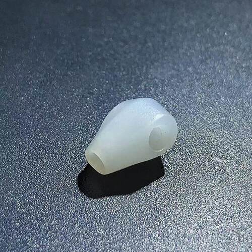 玉石小配饰白玉鲨鱼鳍三通大孔道文玩DIY配件和田玉籽料手持三通