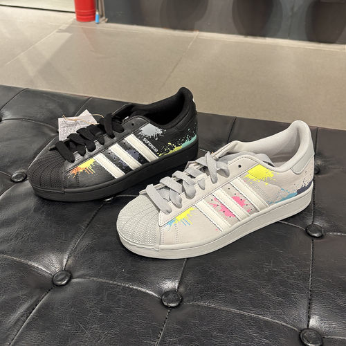三叶草SUPERSTAR II男女经典贝壳头涂鸦低帮休闲板鞋LA3774 3775